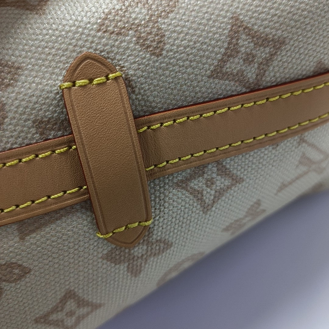 CARRYALL MM Monogram Coated Canvas Beige