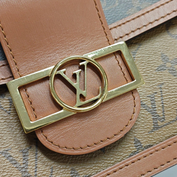 DAUPHINE MM Monogram Coated Canvas Brown