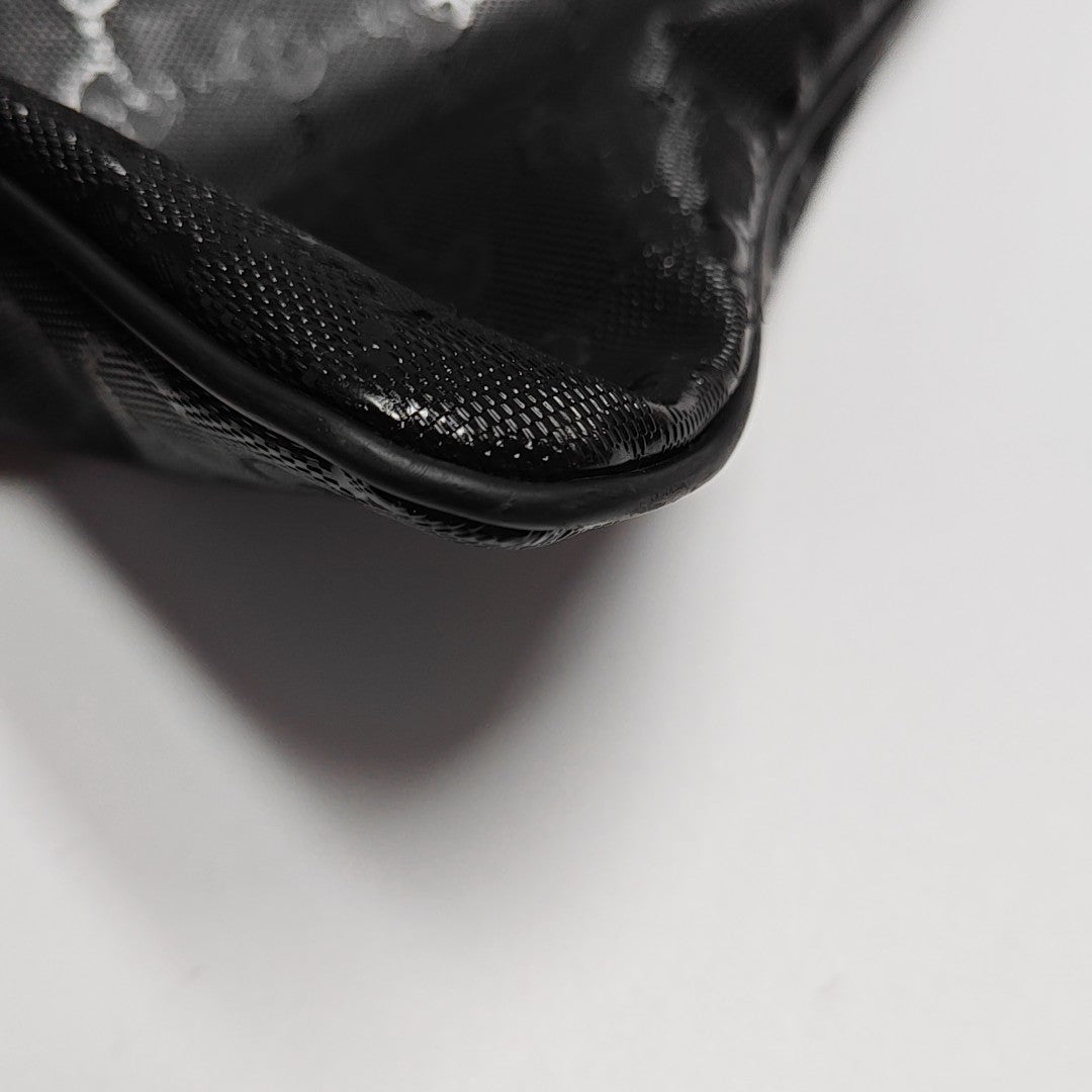 Monogram Coated Canvas Crossbody Bag Black