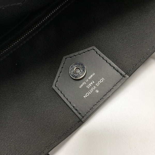 DAVIS Monogram Coated Canvas Black