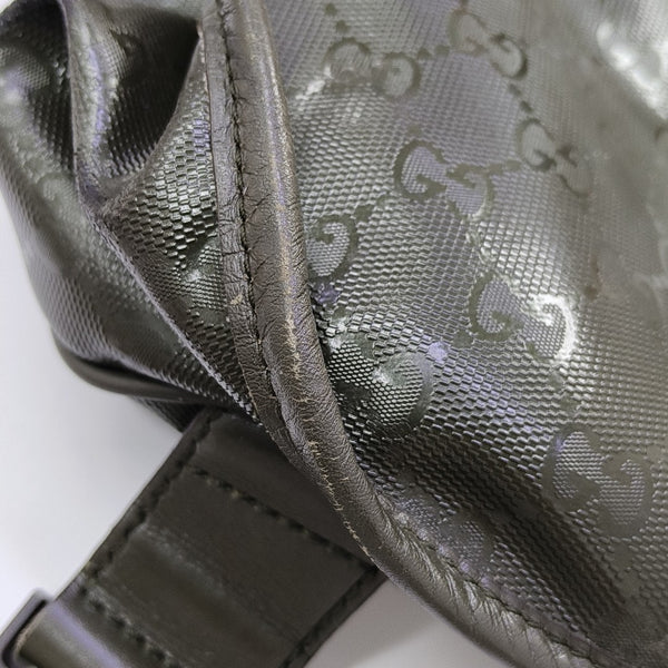 GG Imprime Monogram Coated Canvas Green