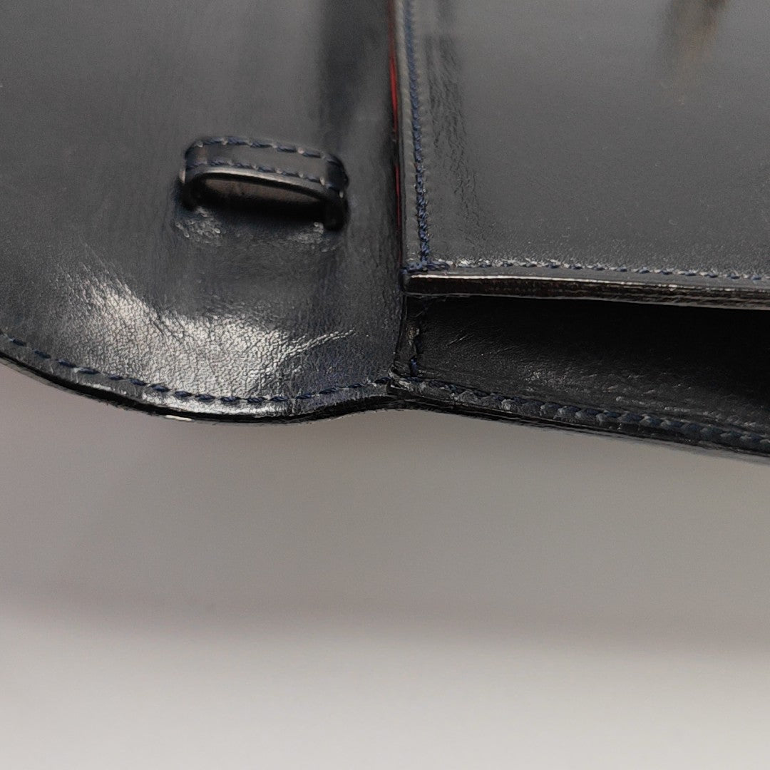 Calfskin Shoulder Bag Blue