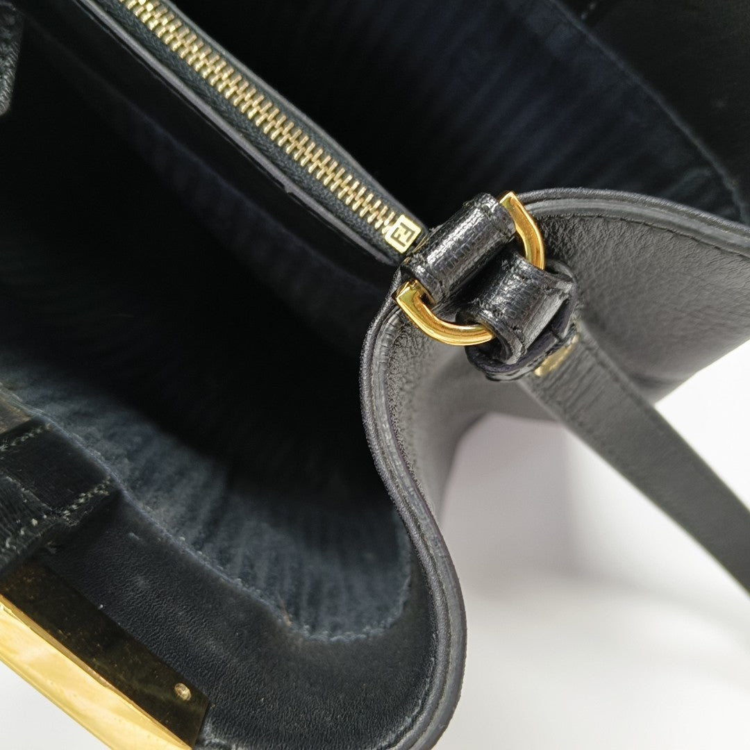 2 Jours Small Calfskin Black