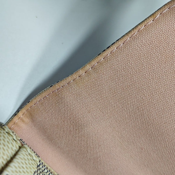 CROISETTE Damier Azur Coated Canvas White