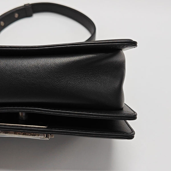 BOY CHANEL Small Quilted Calfskin Black