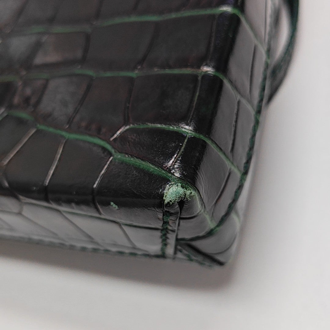 Shopping Bag Calfskin Green