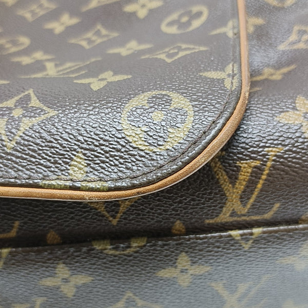 VALMY Monogram Coated Canvas Brown