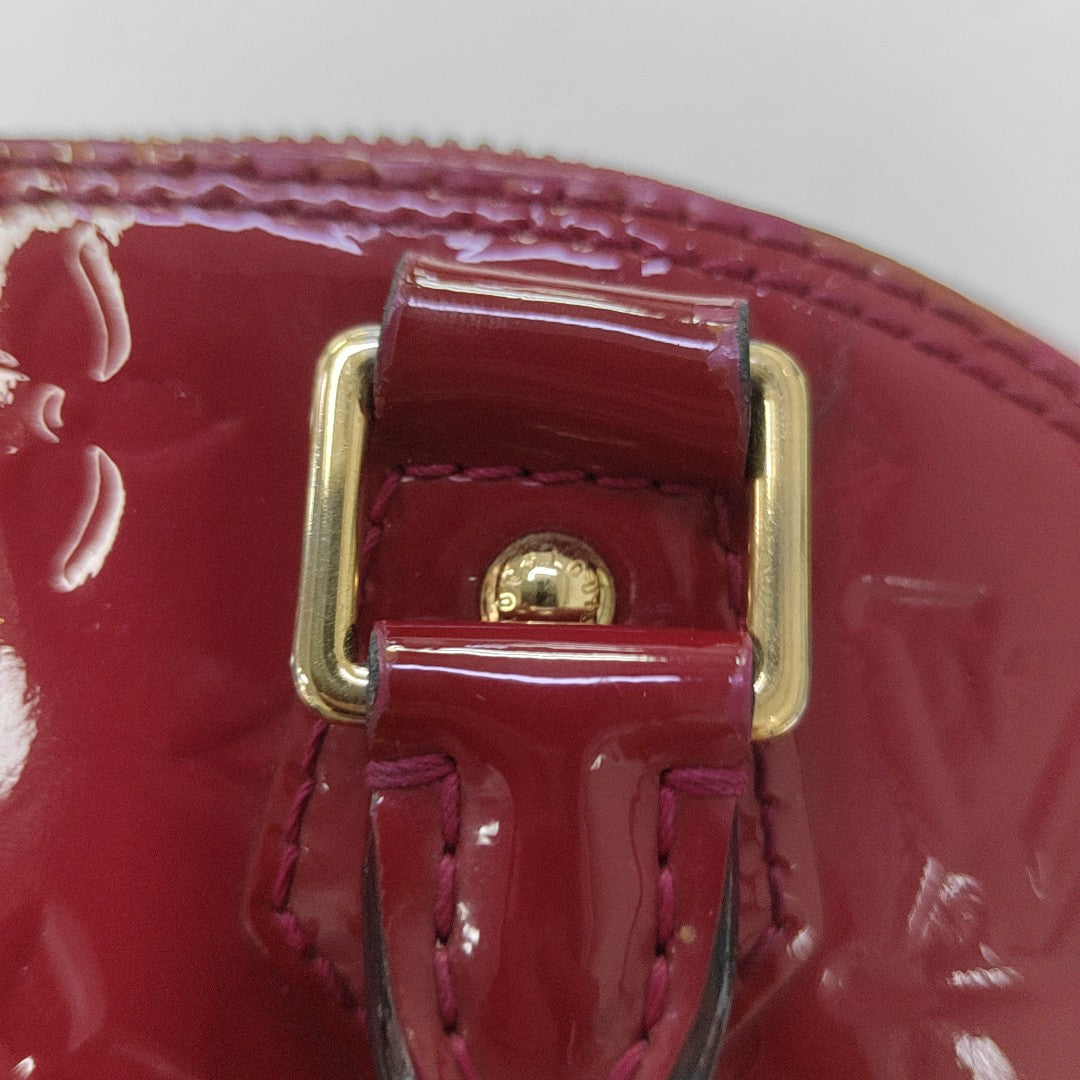 ALMA BB Monogram Patent Leather Red