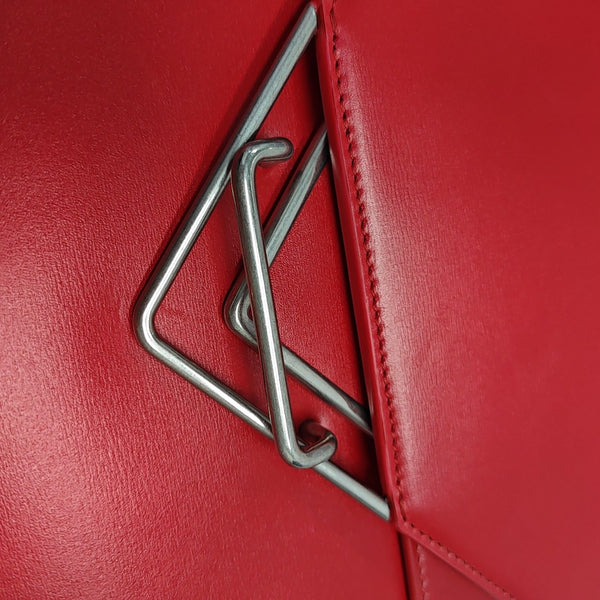 The Clip Calfskin Red