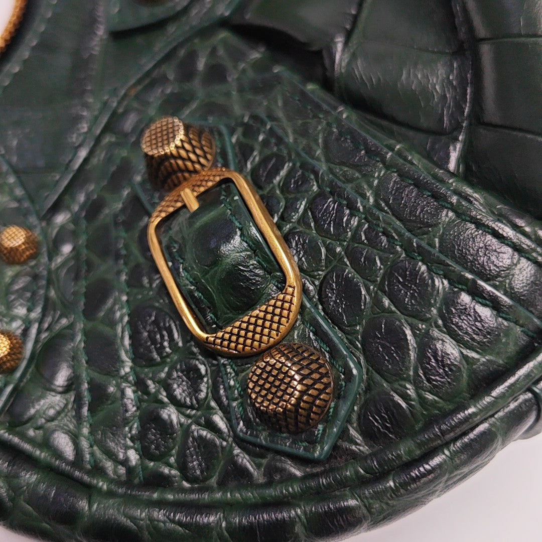 Le Cagole Small Calfskin Green