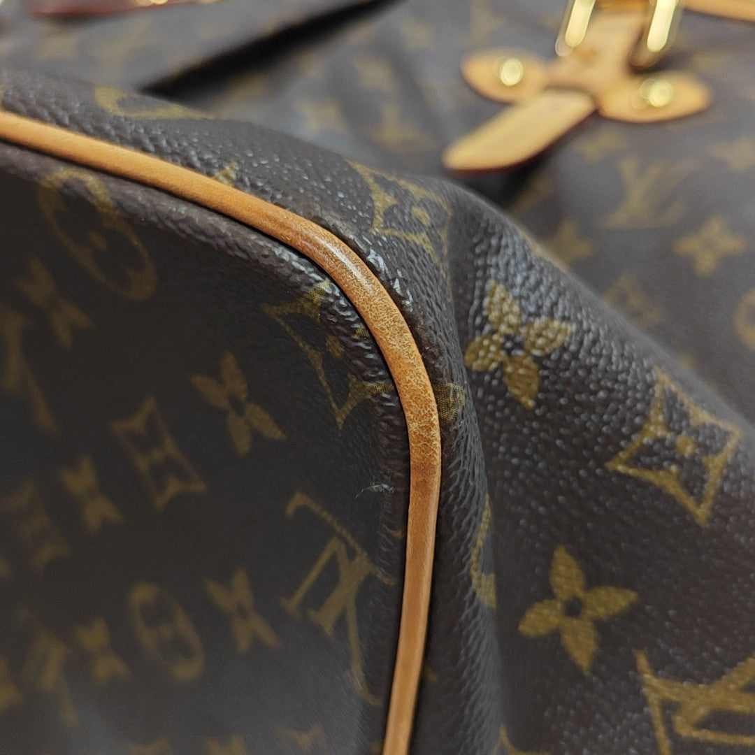 PALERMO GM Monogram Coated Canvas Brown