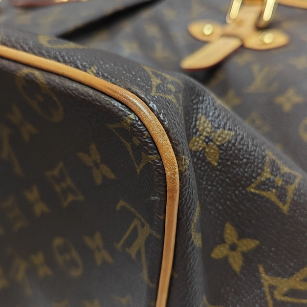 PALERMO GM Monogram Coated Canvas Brown