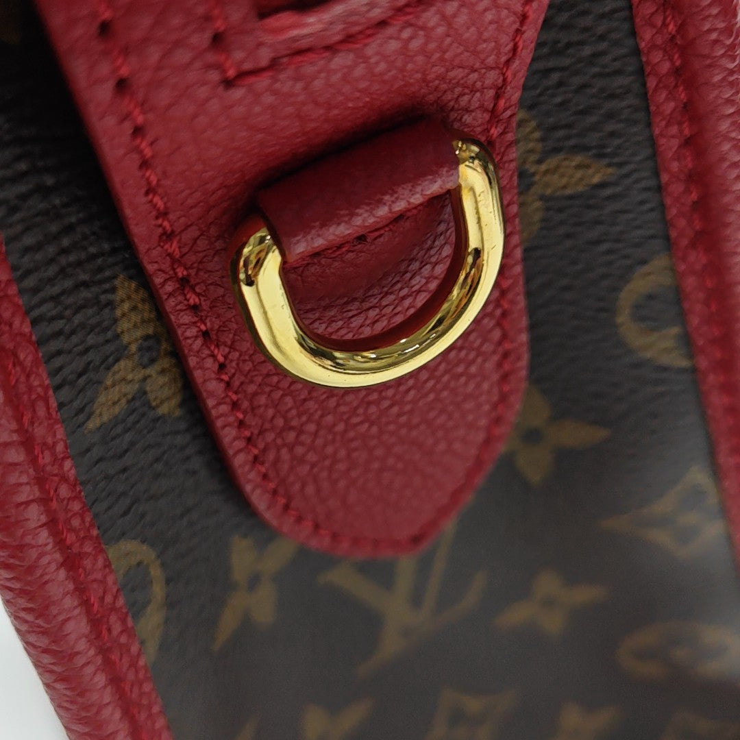 POPINCOURT PM Monogram Coated Canvas Brown