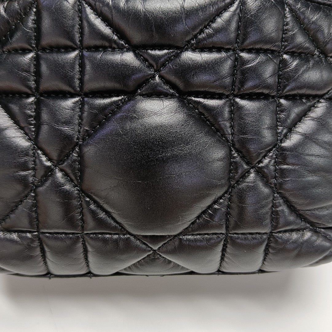 Diortravel Nomad Small Cannage Calfskin Black