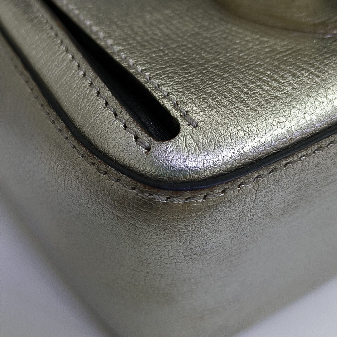 Gancino Calfskin Silver