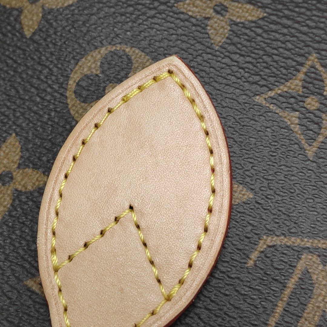 NEVERFULL MM Monogram Coated Canvas Brown