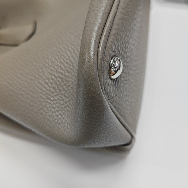 Double Large Calfskin Gray