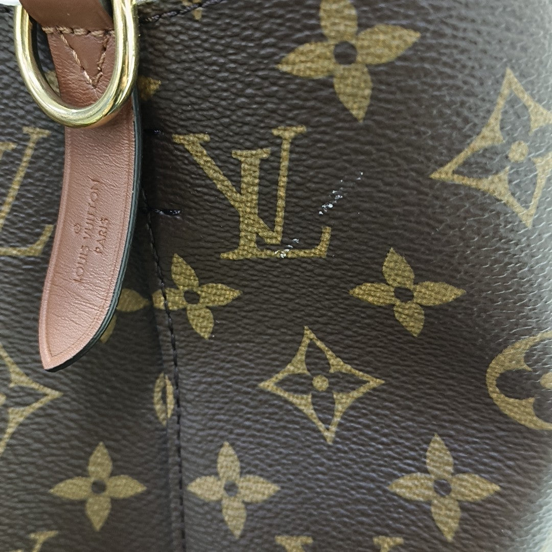 NÉONOÉ MM Monogram Coated Canvas Brown