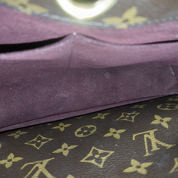 MONTAIGNE BB Monogram Coated Canvas Brown