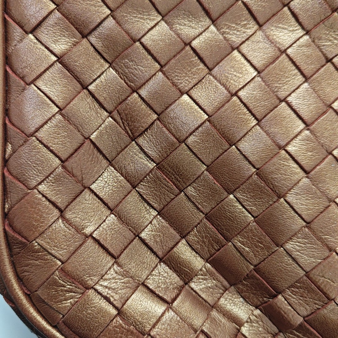 Lambskin Shoulder Bag Brown
