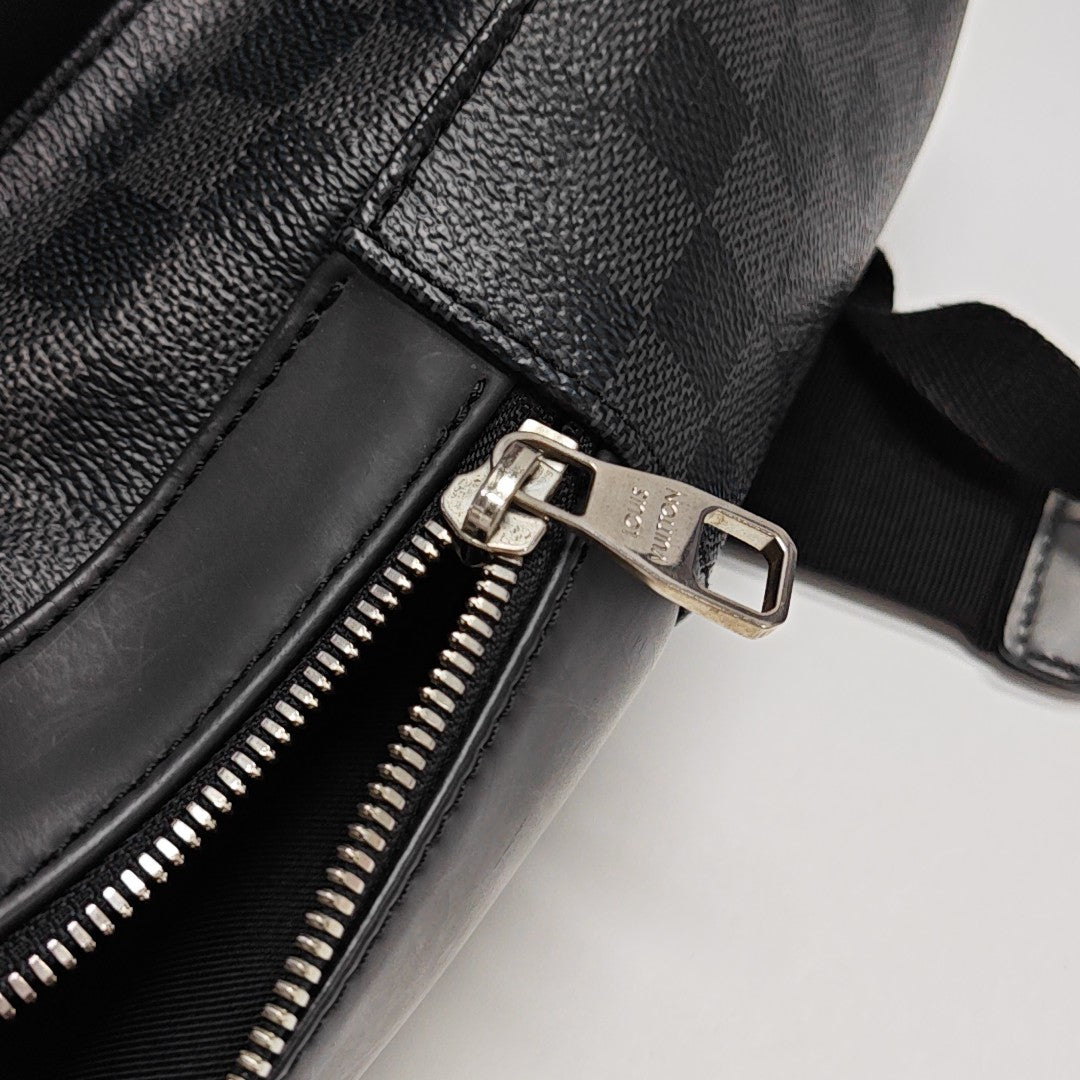 JOSH Damier Graphite Coated Canvas Gray