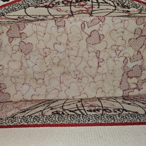 Book Tote Medium Fabric Red