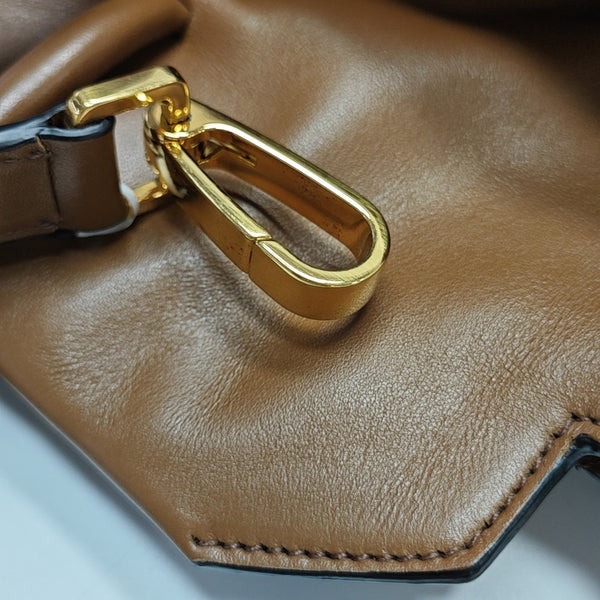 Calfskin Shoulder Bag Brown