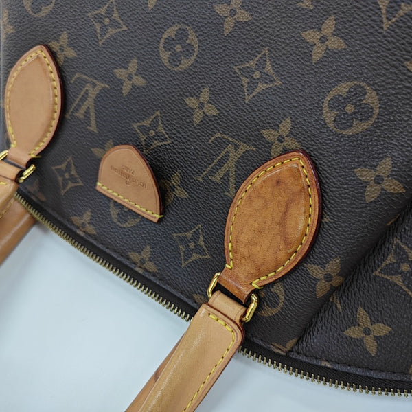 RIVOLI MM Monogram Coated Canvas Brown