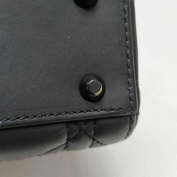 Lady Dior Mini Cannage Lambskin Black