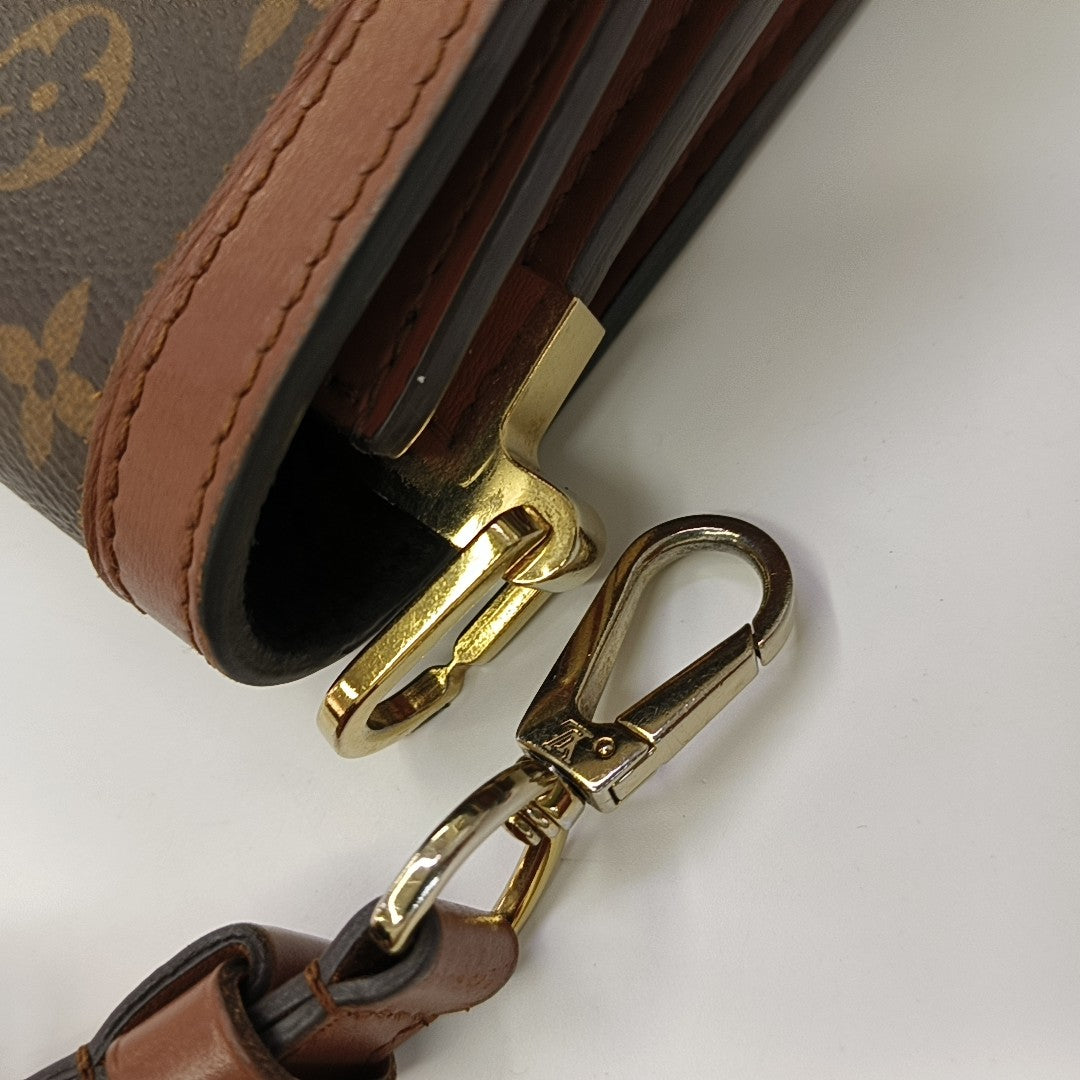DAUPHINE MM Monogram Coated Canvas Brown