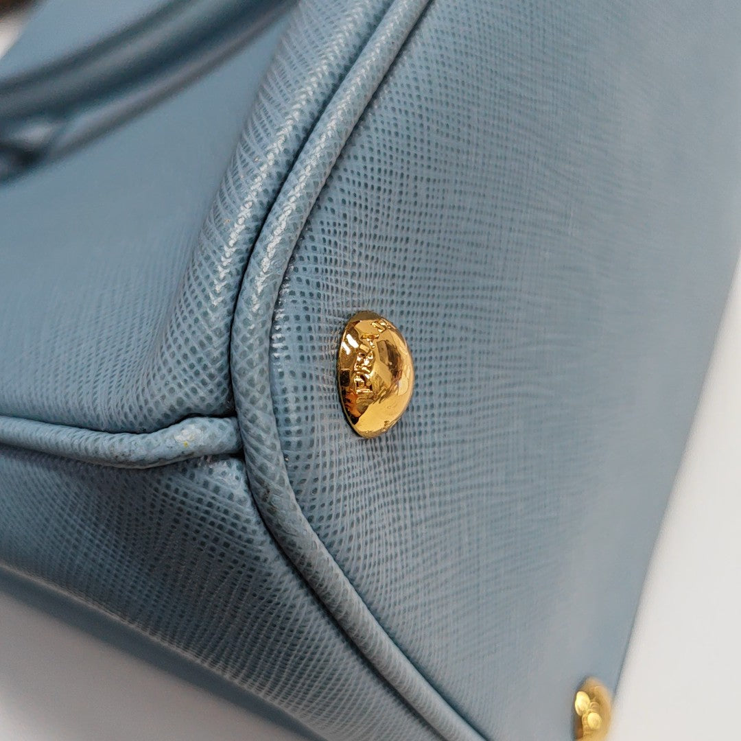 Galleria Large Calfskin Blue