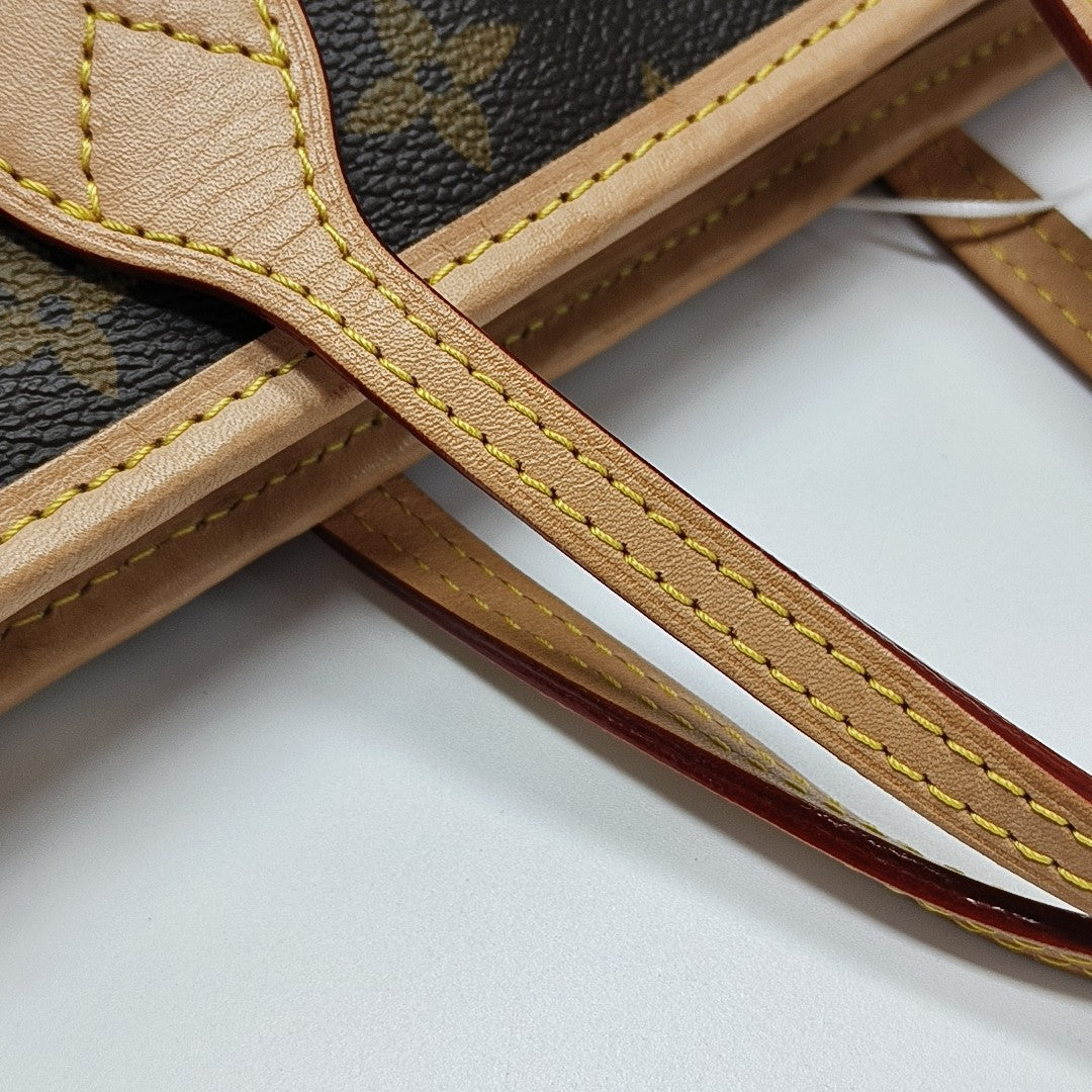 NEVERFULL BB Monogram Coated Canvas Brown