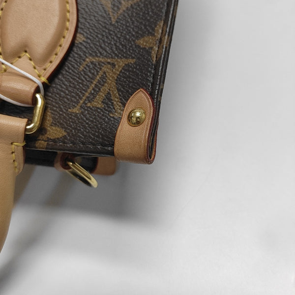 SAC PLAT BB Monogram Coated Canvas Brown