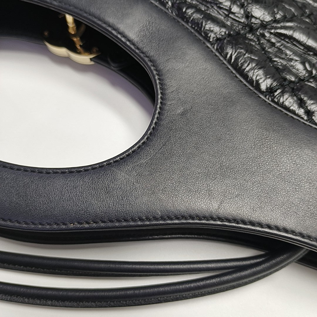 CHANEL 31 Large Quilted Vintage Calf Black