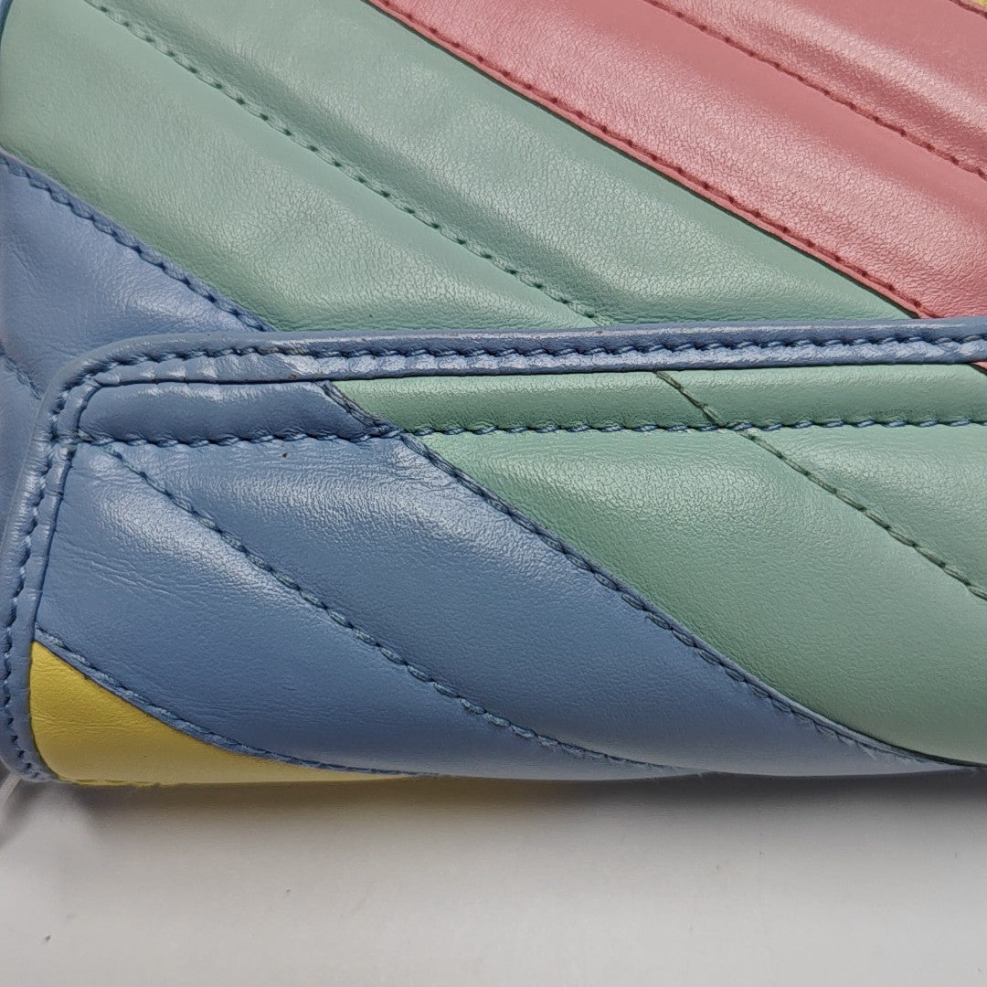 GG Marmont Mini Quilted Calfskin Multicolor