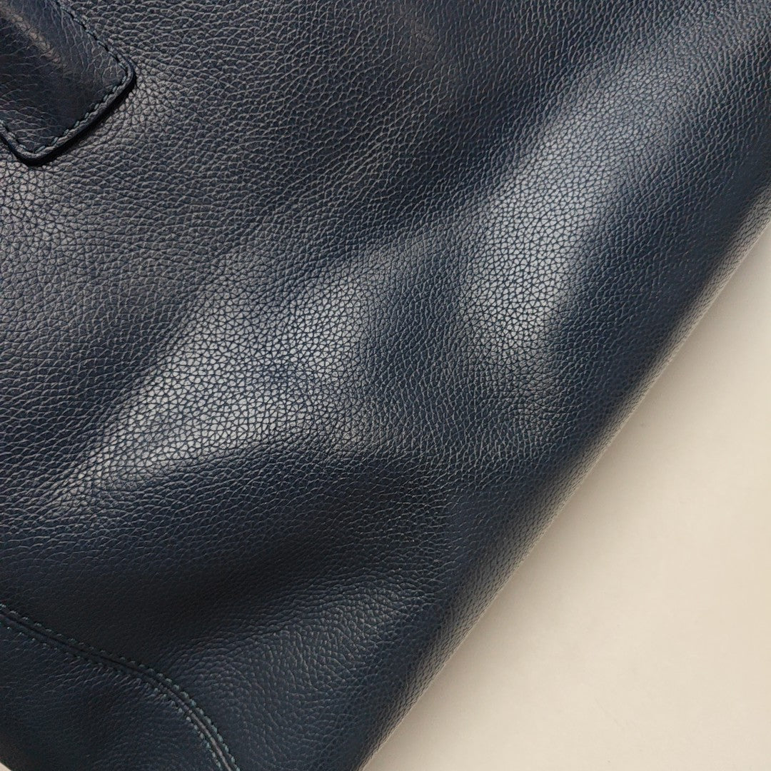 CERF Grained Calfskin Blue
