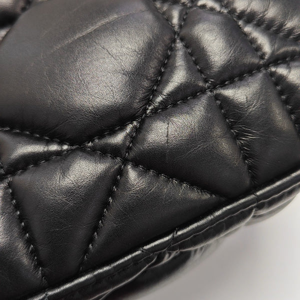 Diortravel Nomad Small Cannage Calfskin Black