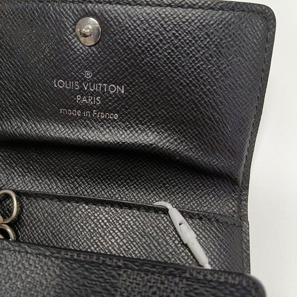 Damier Graphite Coated Canvas Key Pouch Gray