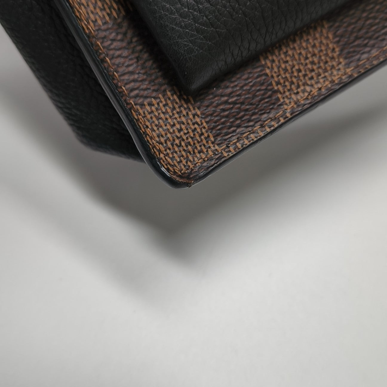 VAVIN Damier Ebene Coated Canvas Brown