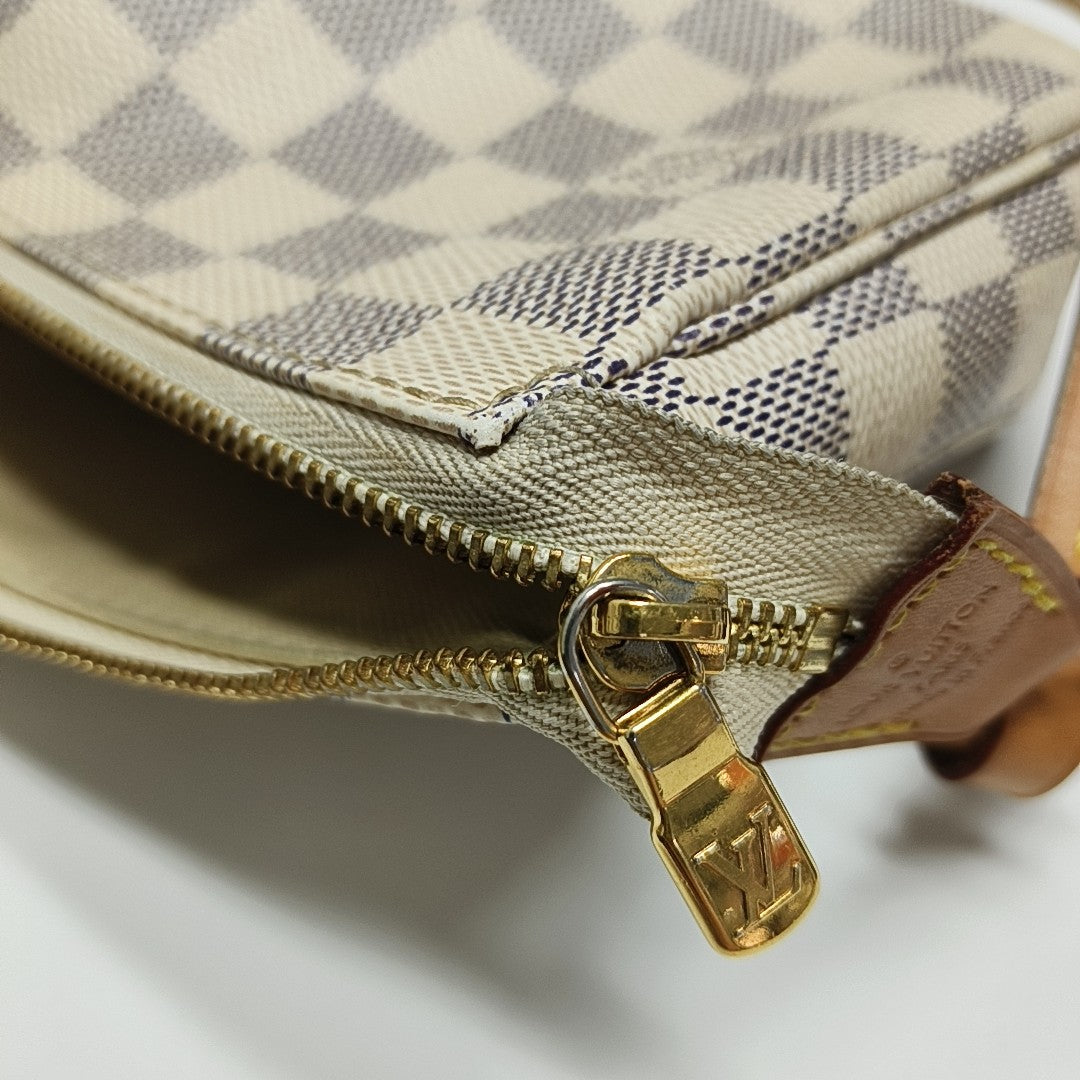 ACCESSOIRES GM Damier Azur Coated Canvas White