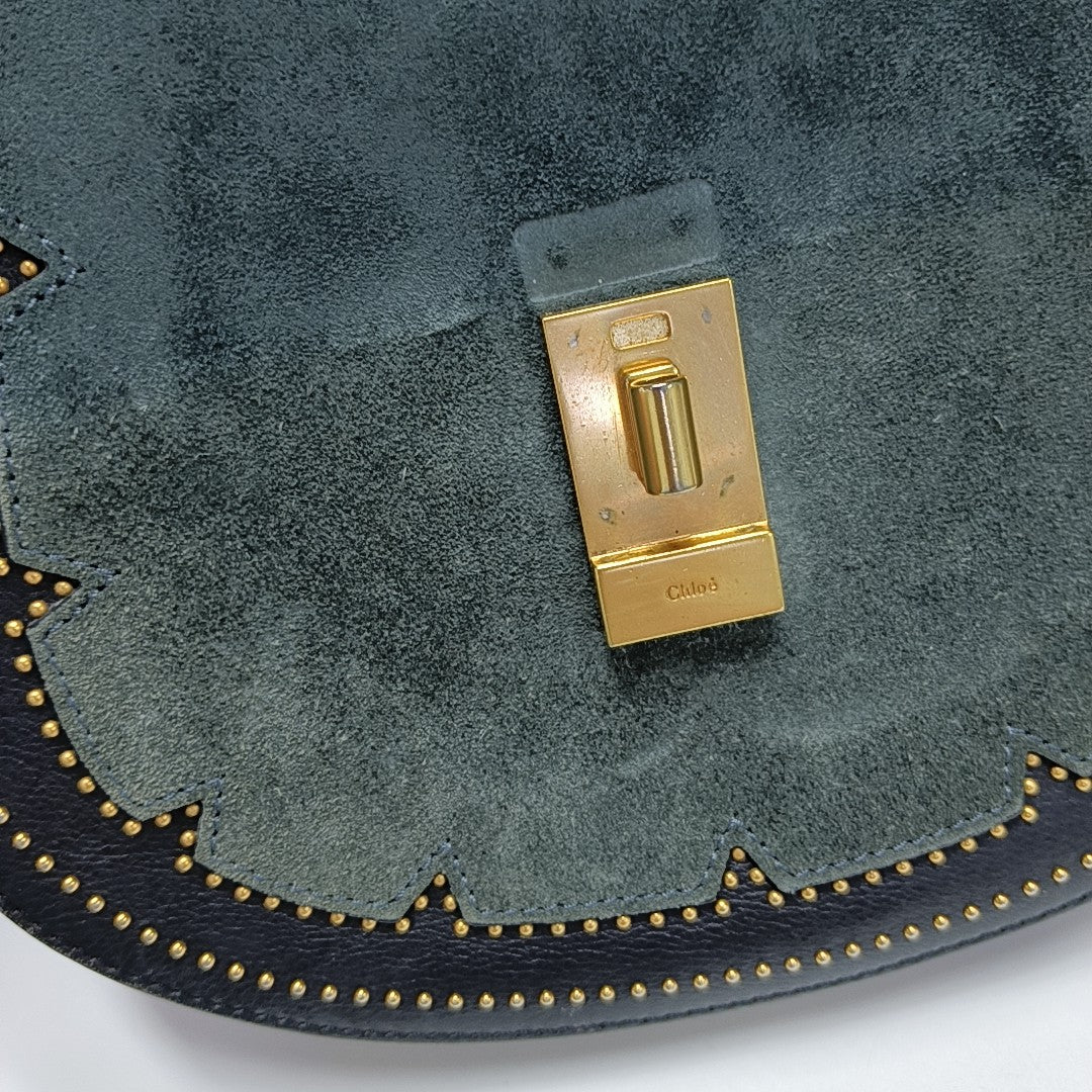 Drew Medium Suede Green