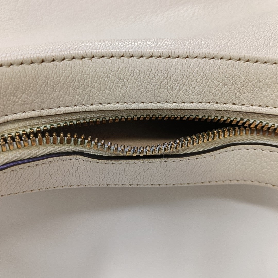 Aphrodite Small Calfskin White