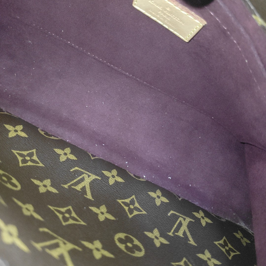 MONTAIGNE Monogram Coated Canvas Brown