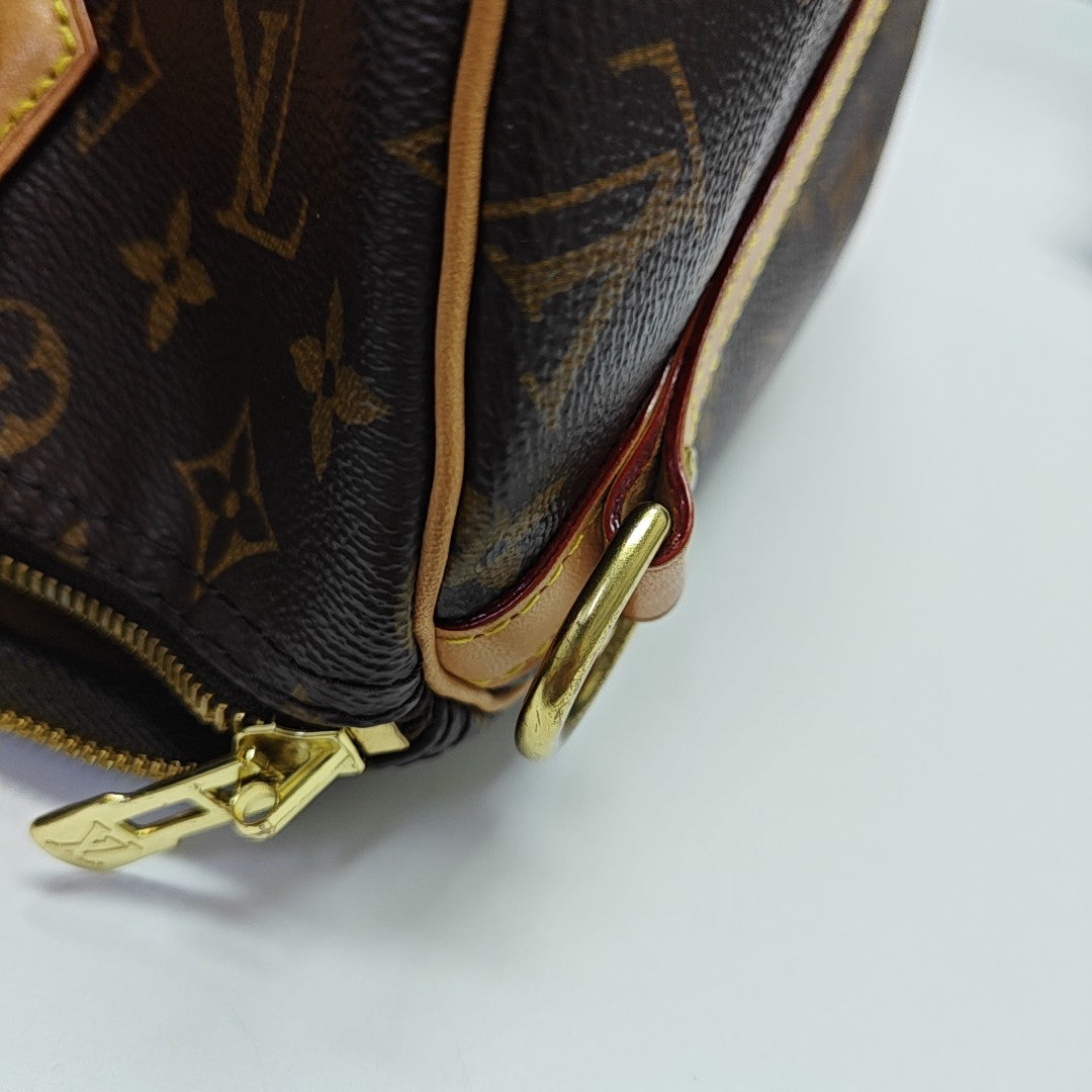 SPEEDY 30 Monogram Coated Canvas Brown