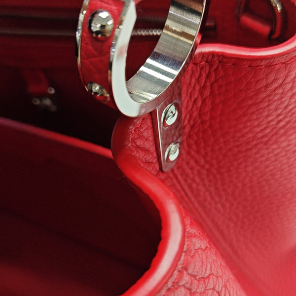CAPUCINES MM Calfskin Red