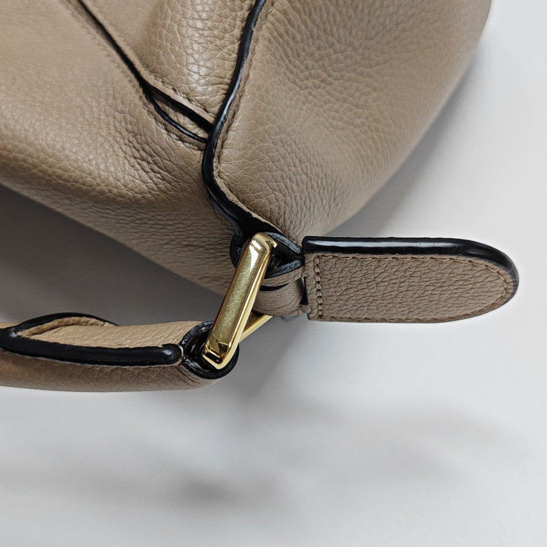 Puzzle Small Calfskin Beige
