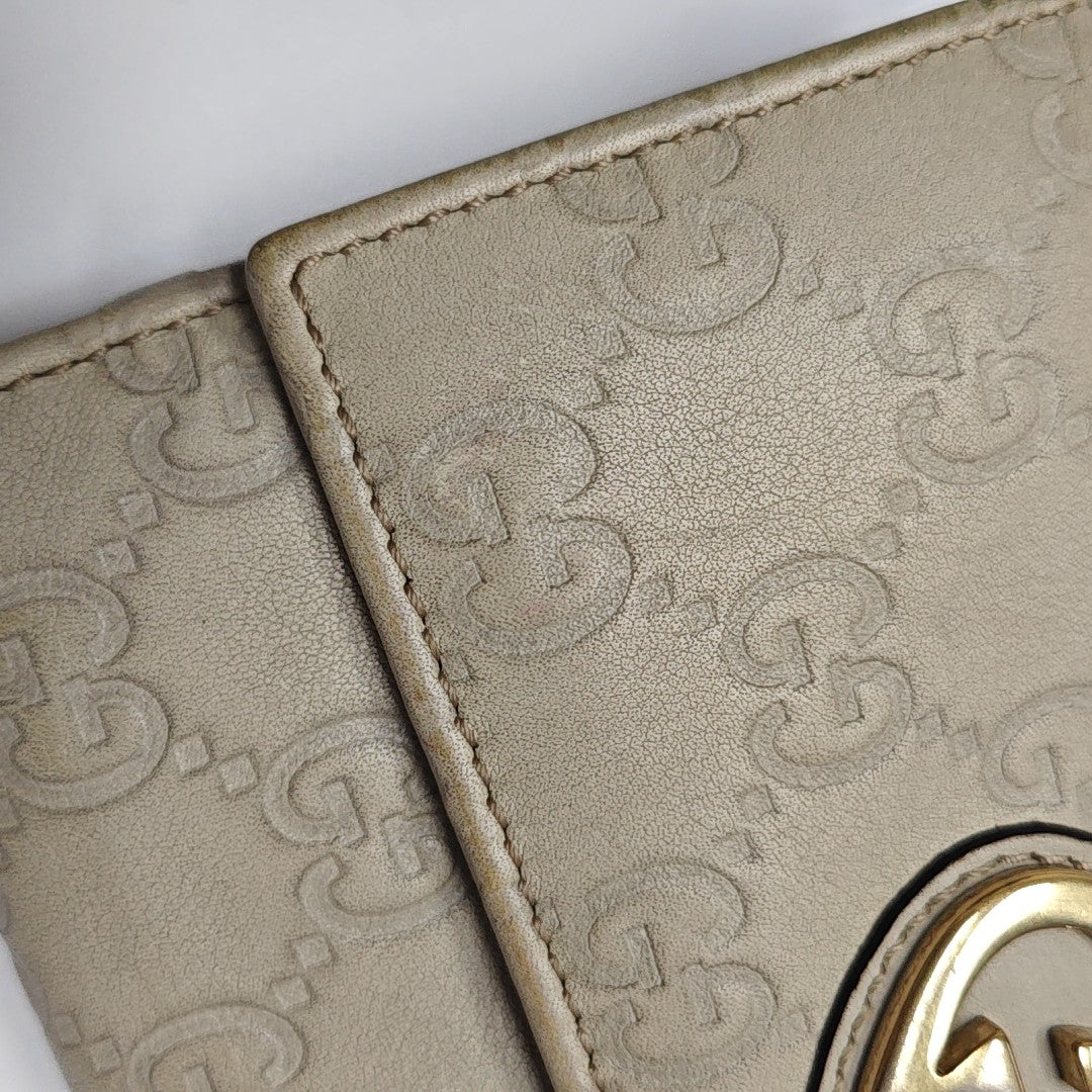Lovely Monogram Calfskin Beige Wallet