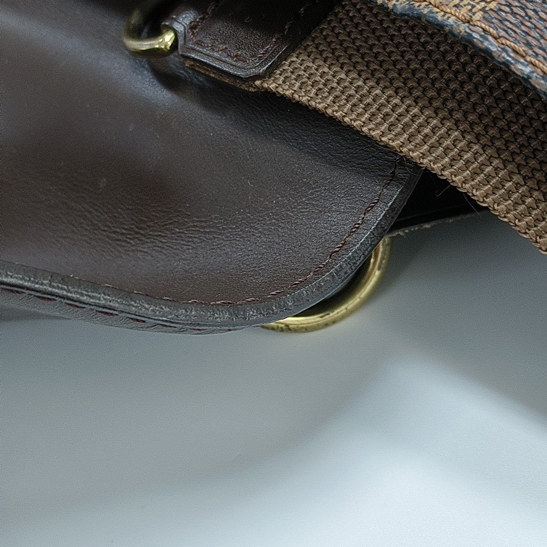 WEST END Damier Ebene Coated Canvas Brown