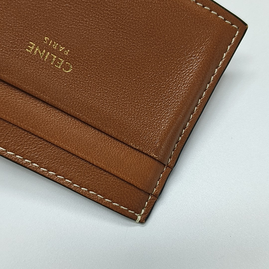 Coated Canvas Card Holder Black