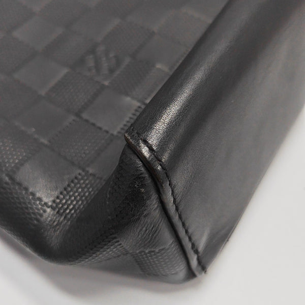 DISTRICT PM Damier Graphite Calfskin Black